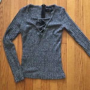 Hante Rogne lace up sweater